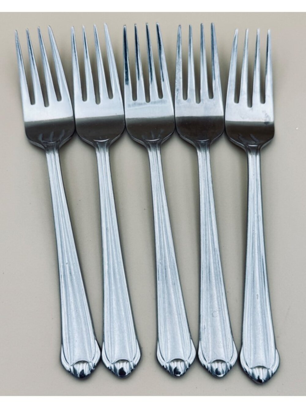 5 Mikasa CLASSICO SATIN Salad Forks Stainless Steel Flatware